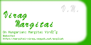 virag margitai business card